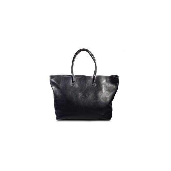 Terrida Tangaroa Black Leather Weekender Travel Tote Bag - Picture 13 of 13